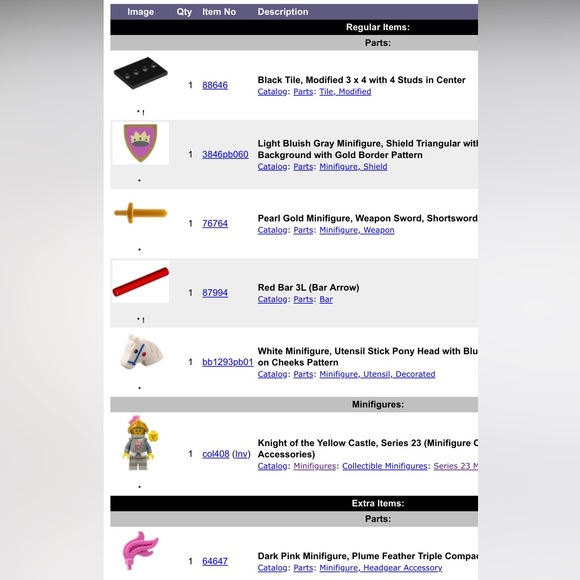 Lego Series 23 Knight of the Yellow Castle - Picture 4 of 6